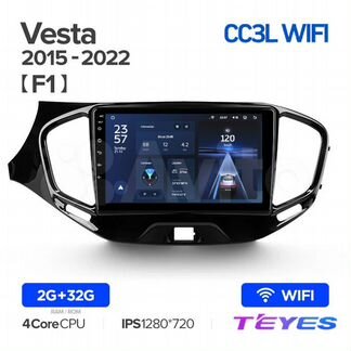 Магнитола Teyes CC3L Wi-Fi 2/32 LADA Vesta 15-22