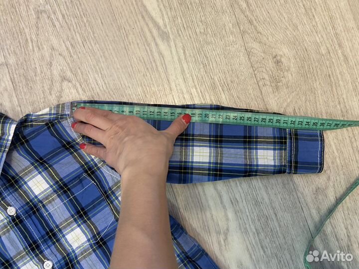 Рубашка в клетку для мальчика (р.104)