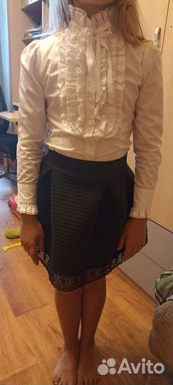 Блузка парадная С юбкой Р. 122-128