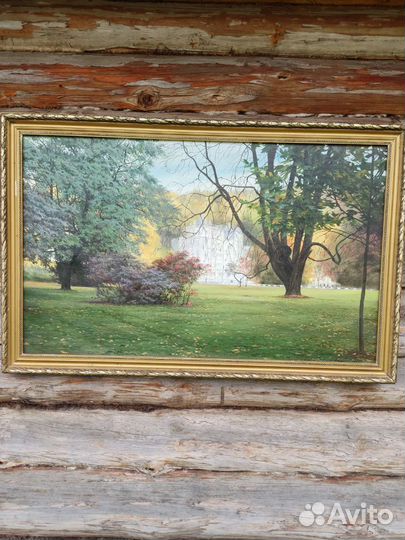 Картина маслом на холсте пейзаж в раме
