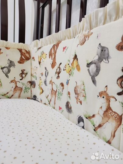 Бортики в детскую кроватку новые