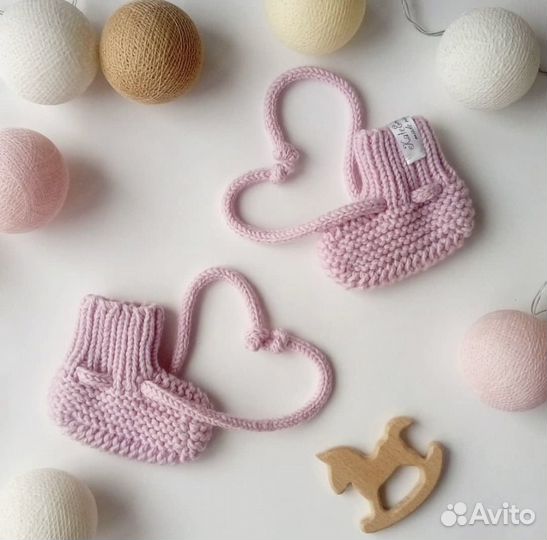 Пинетки вязаные ручная работа