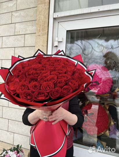 101 роза на 8 марта цветы букеты