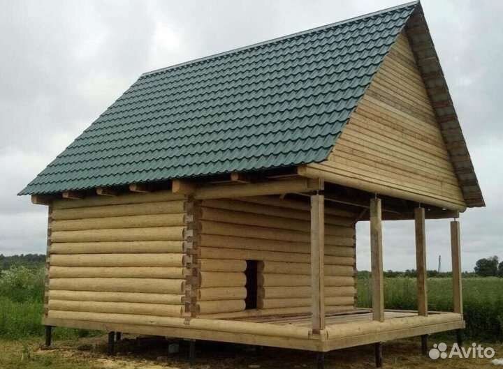 Срубы ручной рубки из бревна