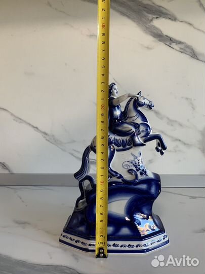Гжель Медный всадник авторская работа
