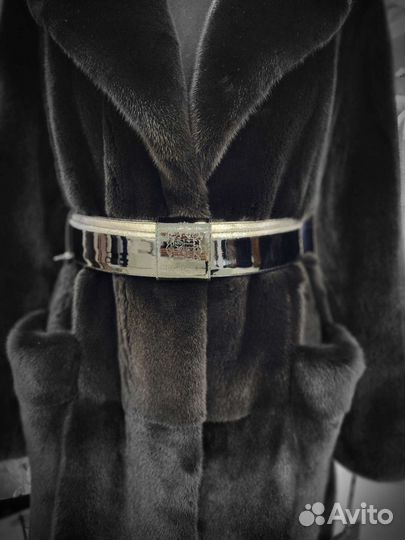 Ремни для шуб Braschi натуральная кожа, лак