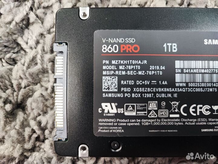 SSD 1 Tb 860 PRO Samsung