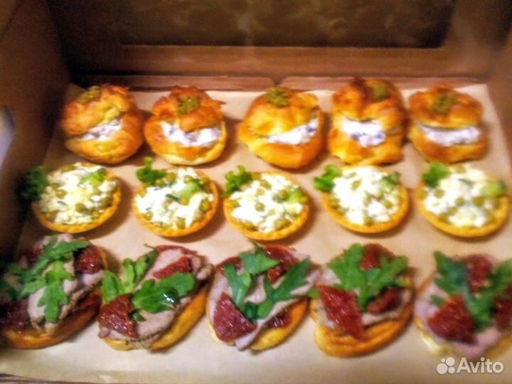 Гастробоксы. Канапе. Закуски. Детское Меню