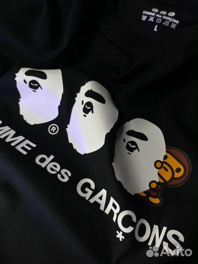 Футболка bape baby Milo cdg