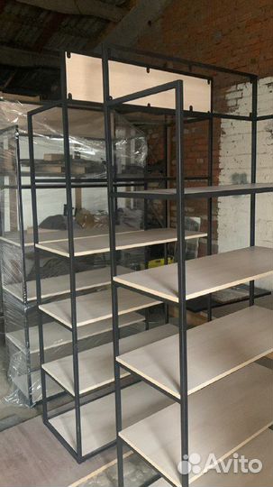 Торговые стеллажи лофт