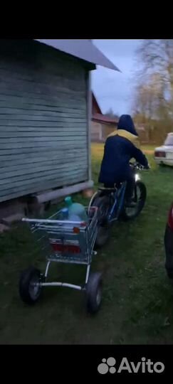 Электровелосипед с прицепом