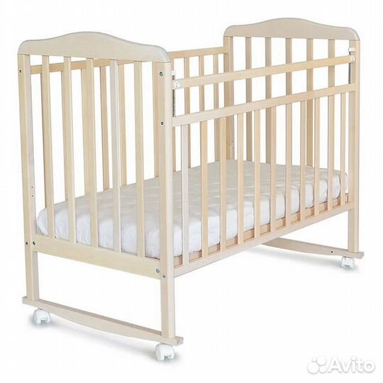 Детская кроватка Pituso Bianca колесо-качалка