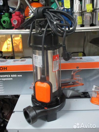 Насос погружной фекальный Вихрь фн-1500Л 68/5/5