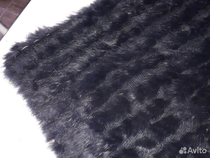 Меховое пончо