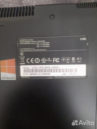 Ноутбук NP510R5E Samsung