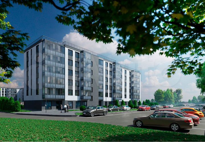 2-к. квартира, 53,5 м², 6/12 эт.