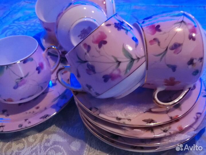 Кофейно-чайный сервиз новый