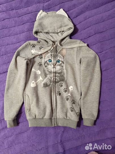 Толстовка с капюшоном для девочки