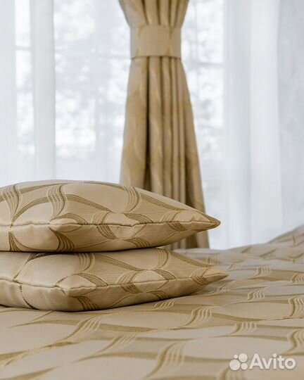 Новое покрывало Альба Золотой песок жаккард