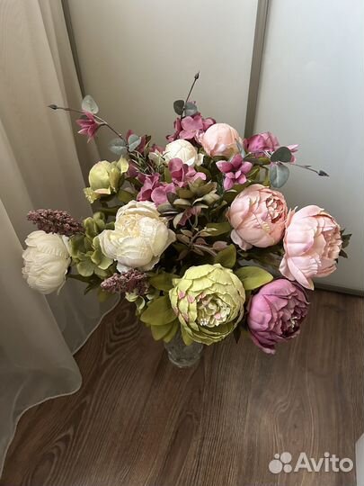 Искусственные цветы пионы