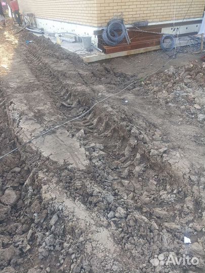 Вспашка земли мини трактором