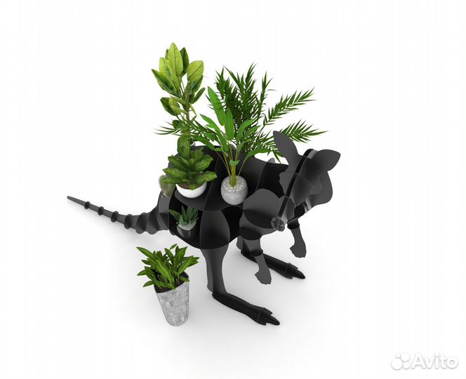 Кенгуру 3д подставка под цветы