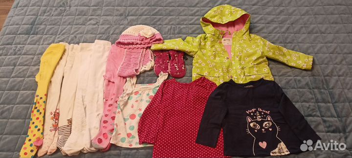 Детские вещи на девочку пакетом 86 92