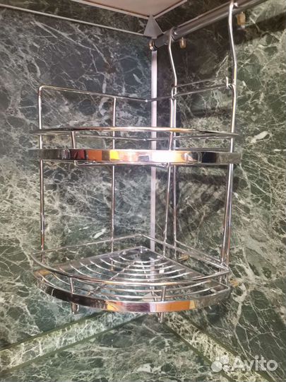 Полка угловая для рейлинга(две стороны)