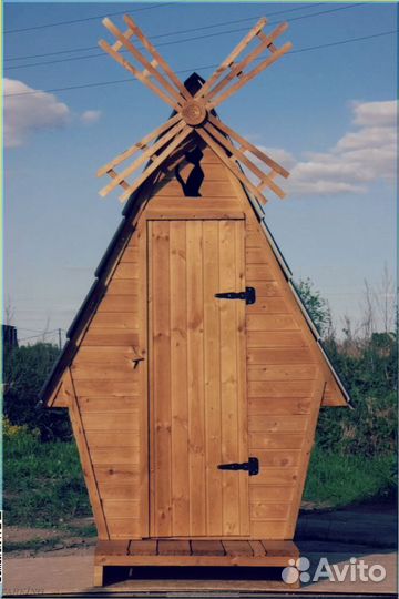 Дачный туалет с декором дщв 604