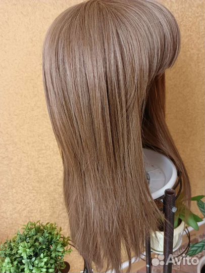 Парик с челкой биопротеиновые волосы