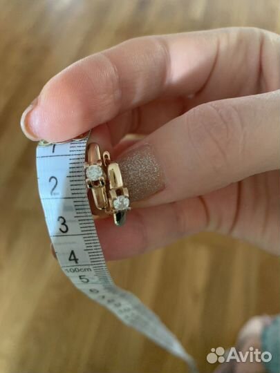 Серьги золото с бриллиантами