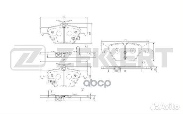 Колодки торм. диск. задн. Subaru Outback (BS) 1