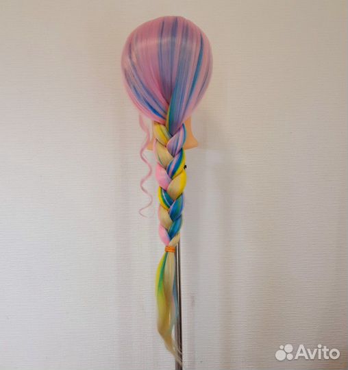 Голова учебная с волосами