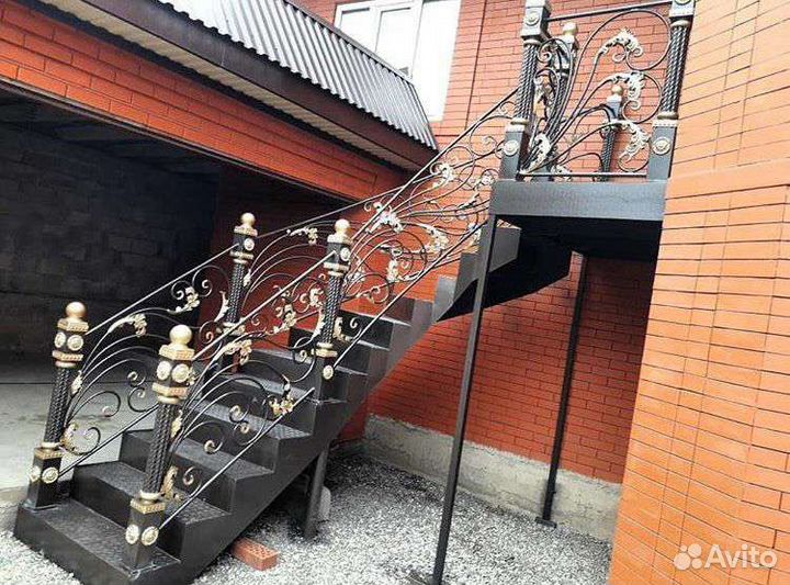 Навес козырек ворота перила