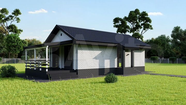 Коттедж 52 м² на участке 9 сот.