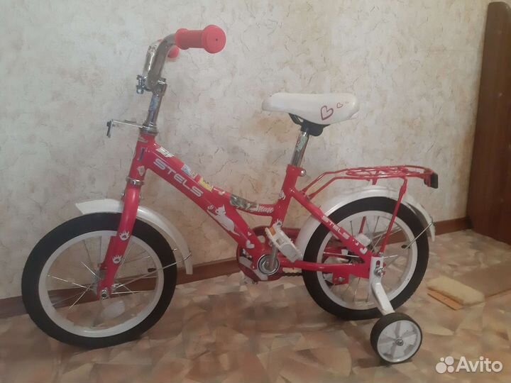 Велосипед детский розовый stels
