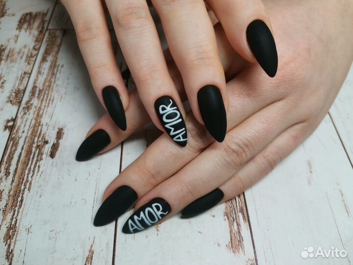 Маникюр гель лак Наращивание ногтей