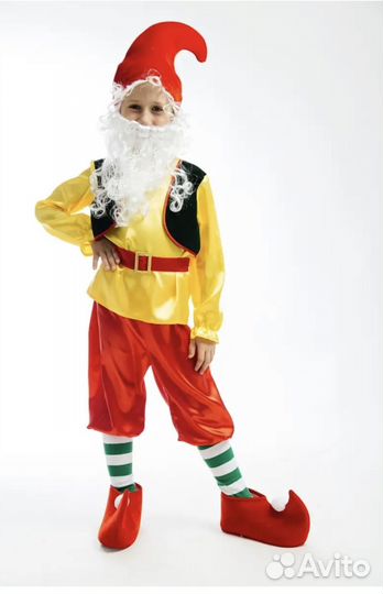 Костюм гнома на утренник 122-128р