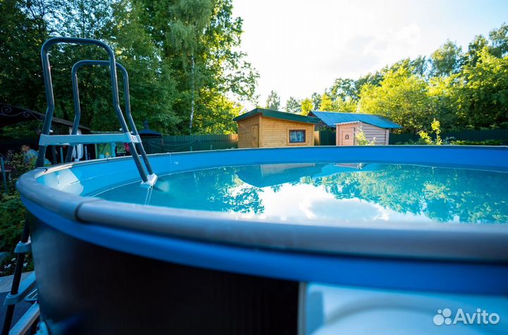 Каркасный бассейн морозоустойчивый 4,57х1,25 м