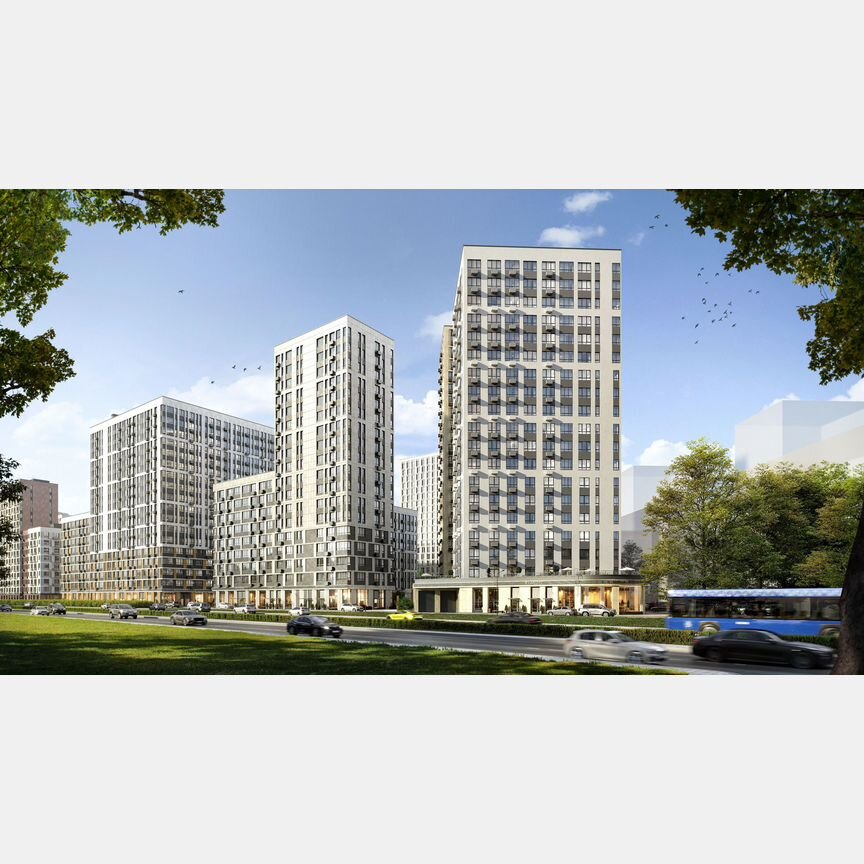 2-к. квартира, 51,7 м², 17/17 эт.