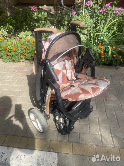 Каляска складная металлическая с амортизаторами