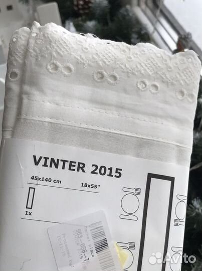 Дорожка на стол Vinter Икея 100 хлопок