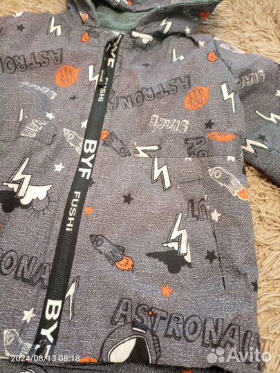 Куртка + шапка для мальчика 92