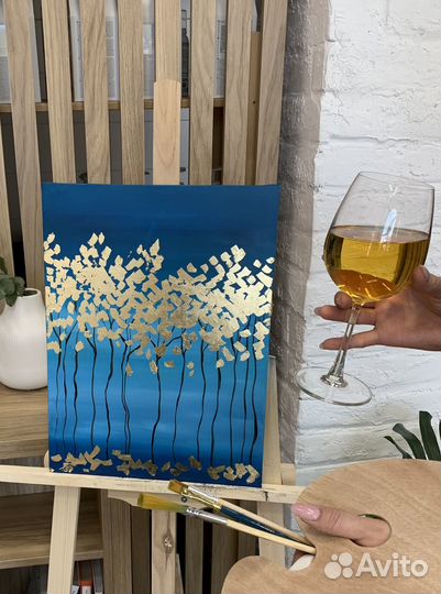Интерьерная картина акрил/поталь