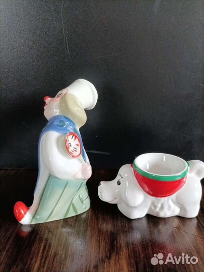 Статуэтка фарфоровая повар с котом СССР