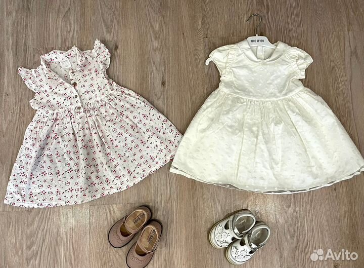 Брендовые летние вещи на девочку 86-92