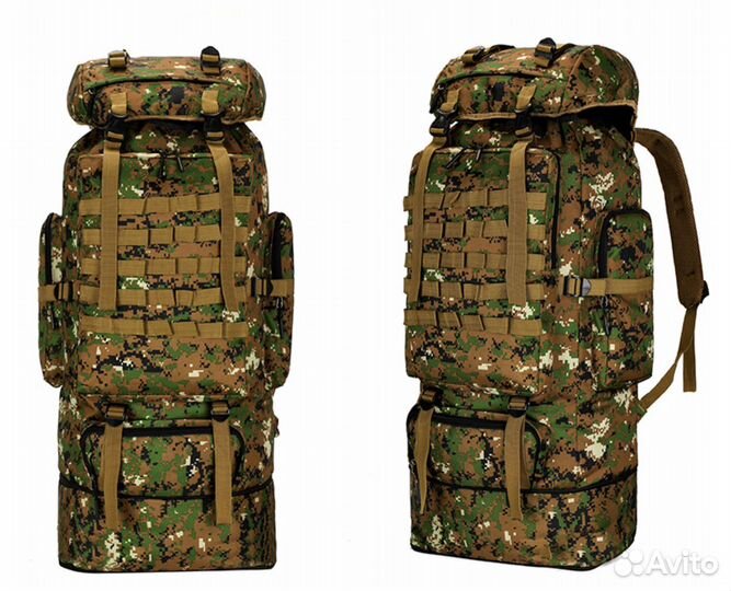 Рюкзак турист. 120 л Камуфляж 