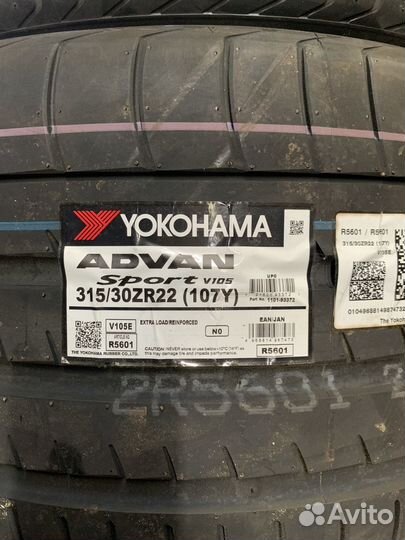 Yokohama Advan Sport V105 315/30 R22 107Y