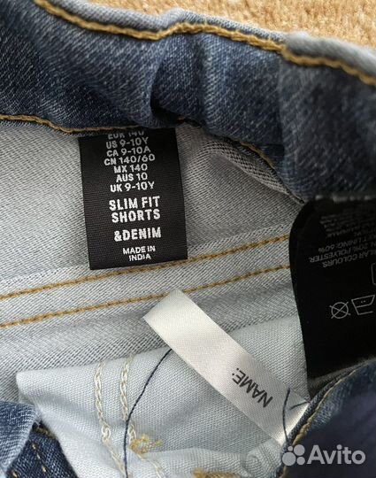 Шорты джинсовые H&M для ребёнка 9-10 лет