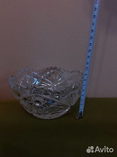 Ваза хрустальная